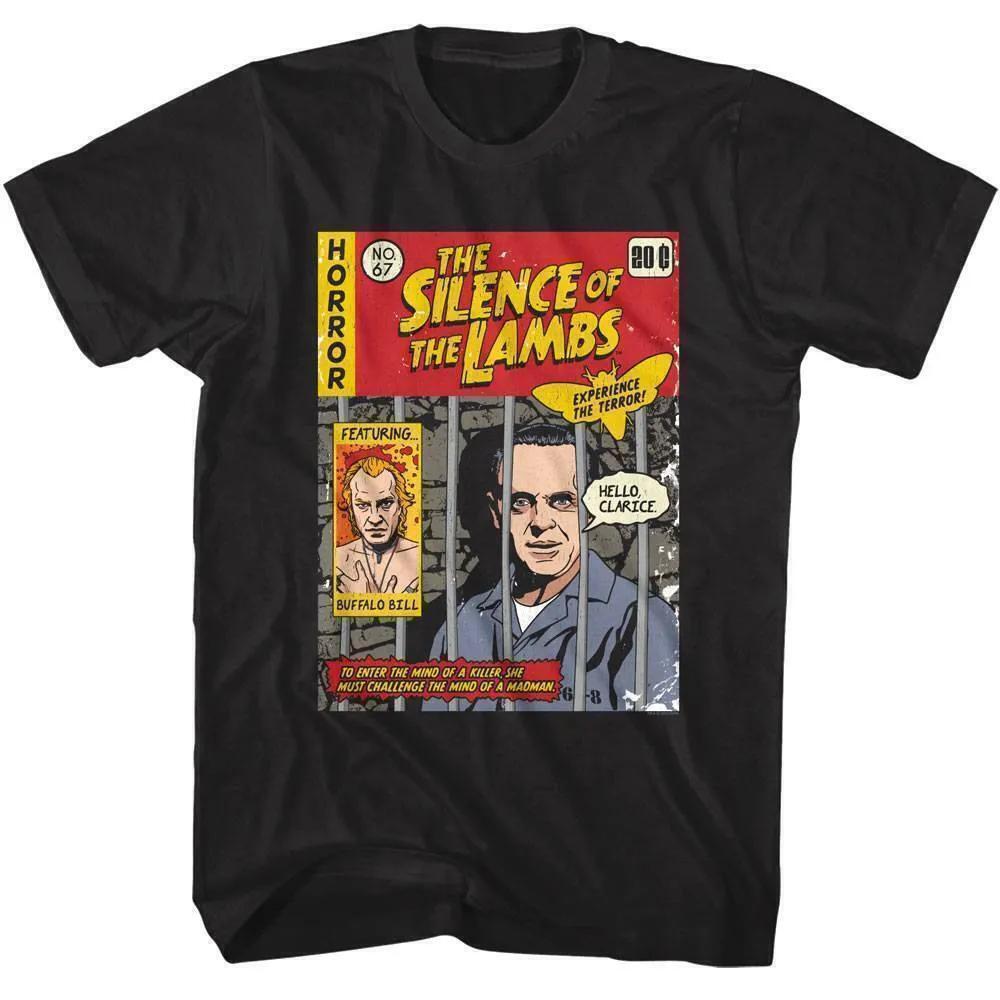 Silence Of The Lambs Horror Comic Style Graphic T Shirt
